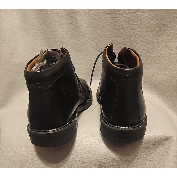VENTURINI MEN\'S BLACK ITALIAN LEATHER CHUKKA BOOTS SIZE 8.5 MADE IN ITALY main image 13